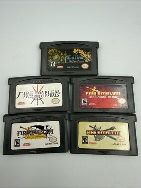 Fire Emblem GBA Lot The Binding Blade Last Promise Sword of Seals 5 Games